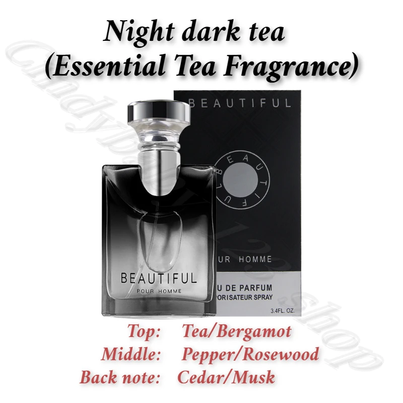 Perfume para hombre de Colonia de alto sentido, té Darjeeling, fragancia de té blanco duradera, 100ml