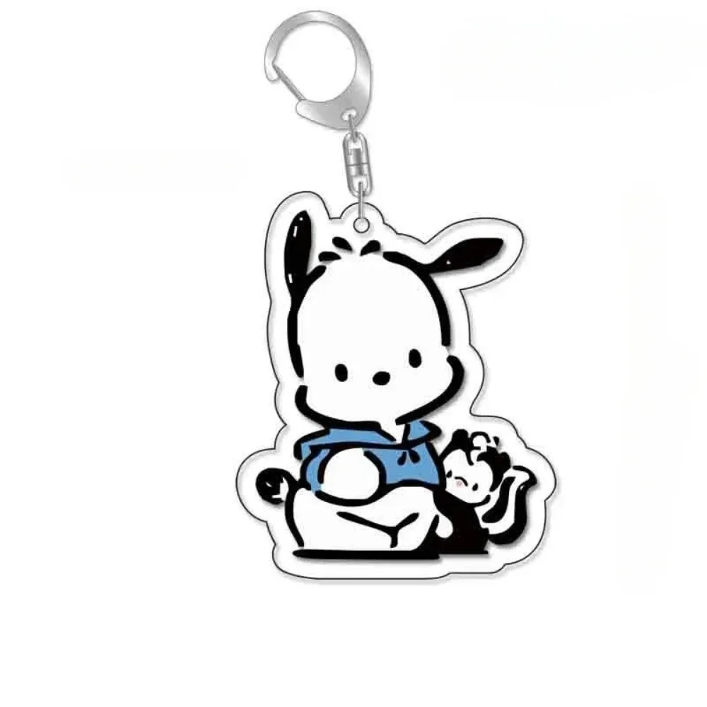 Diy Pochacco акриловый брелок аниме периферийные устройства Q версия девушка милые мультфильмы оригинальный рюкзак кулон ювелирные изделия праздничные подарки