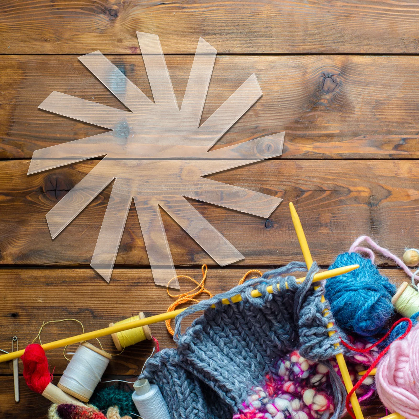 

Spiral Basket Quilting Template DIY Sewing Pattern Ruler for Organizing Yarn Crafting Supplies At Home Basket Weaving Kits