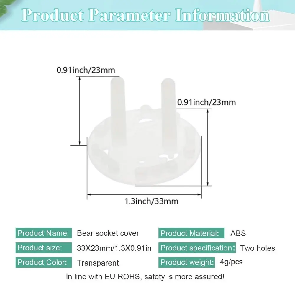 Penutup Stopkontak Listrik Plastik Baru Melindungi Steker Dua Fase Penutup Pelindung Keselamatan Uniseks