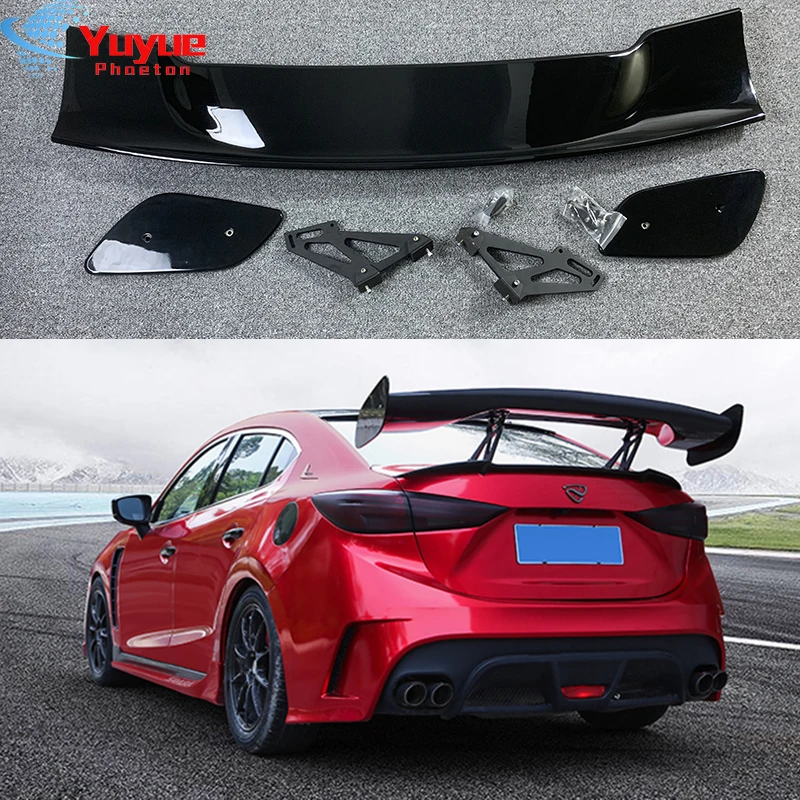 

GT Style Carbon Fiber Rear Trunk Roof Lip Universal Spoiler Wing Fit for Mazda Atenza 2015 - UP