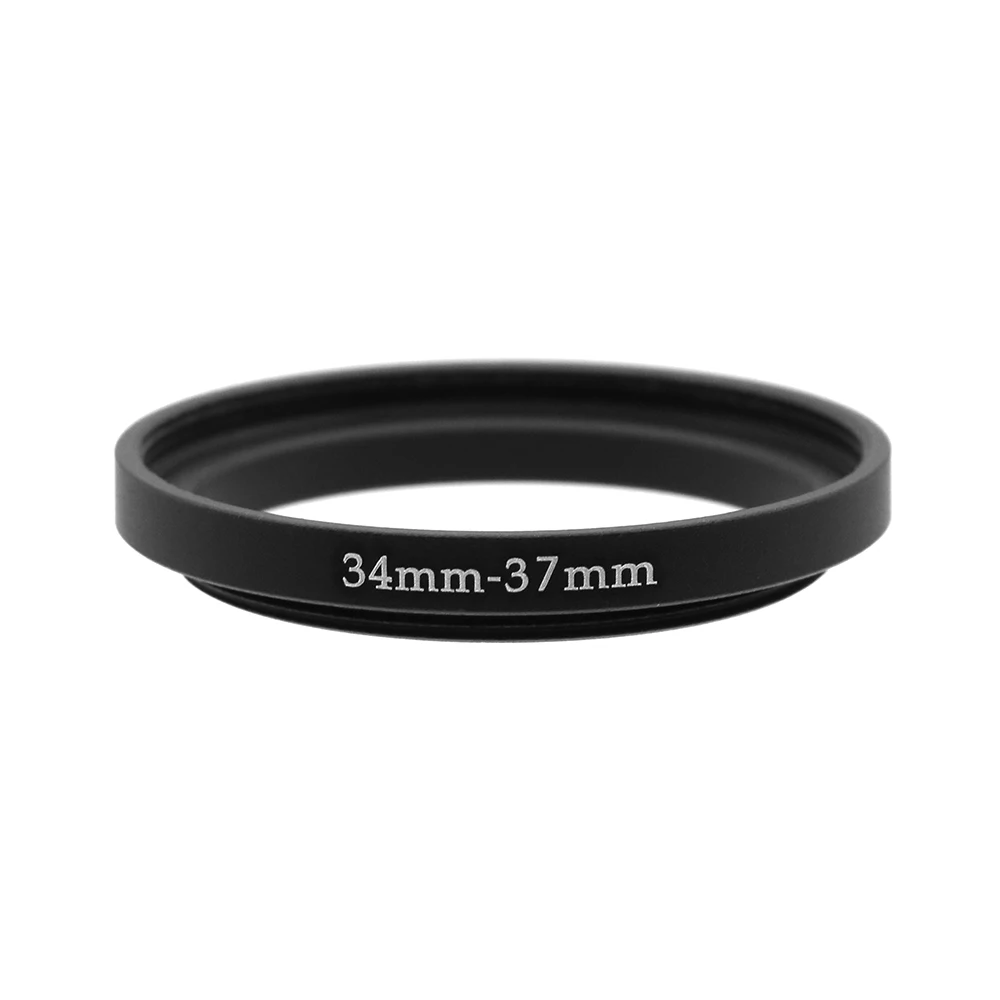 34-37mm,34-52mm,35-37mm,43-37mm,43-46mm,43-52mm Step Up Ring Filter Adapter black