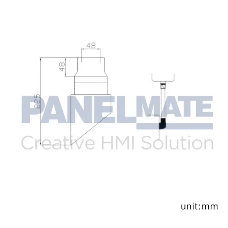 mate Support Arm System Parts Arm-mounted Operation  PC or Monitor Stand 48 Series Stainless Steel Vertical Wall Base