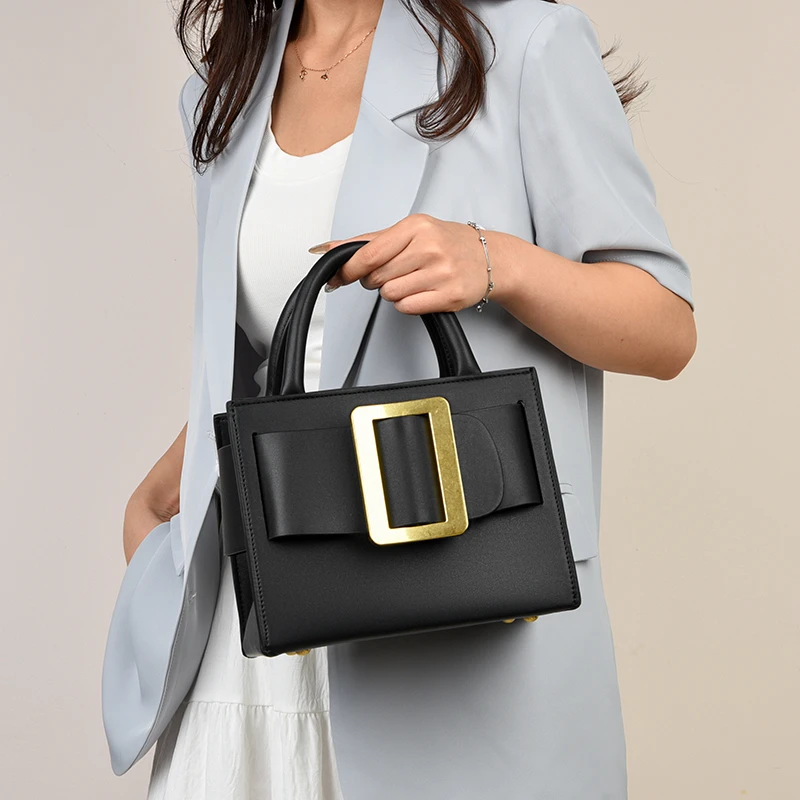 

Elegant Classic Leather Messenger Bag For Ladies, Luxury Brand Women's Handbag, Popular Shoulder Crossbody By Famous Designer