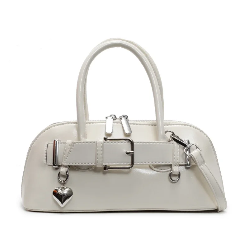 

2025 Высококачественные новые блестящие сумки из искусственной кожи на плечо и через плечо, однотонные сумки на молнии, простые модные свежие сумки для женщин, хит продаж, модные