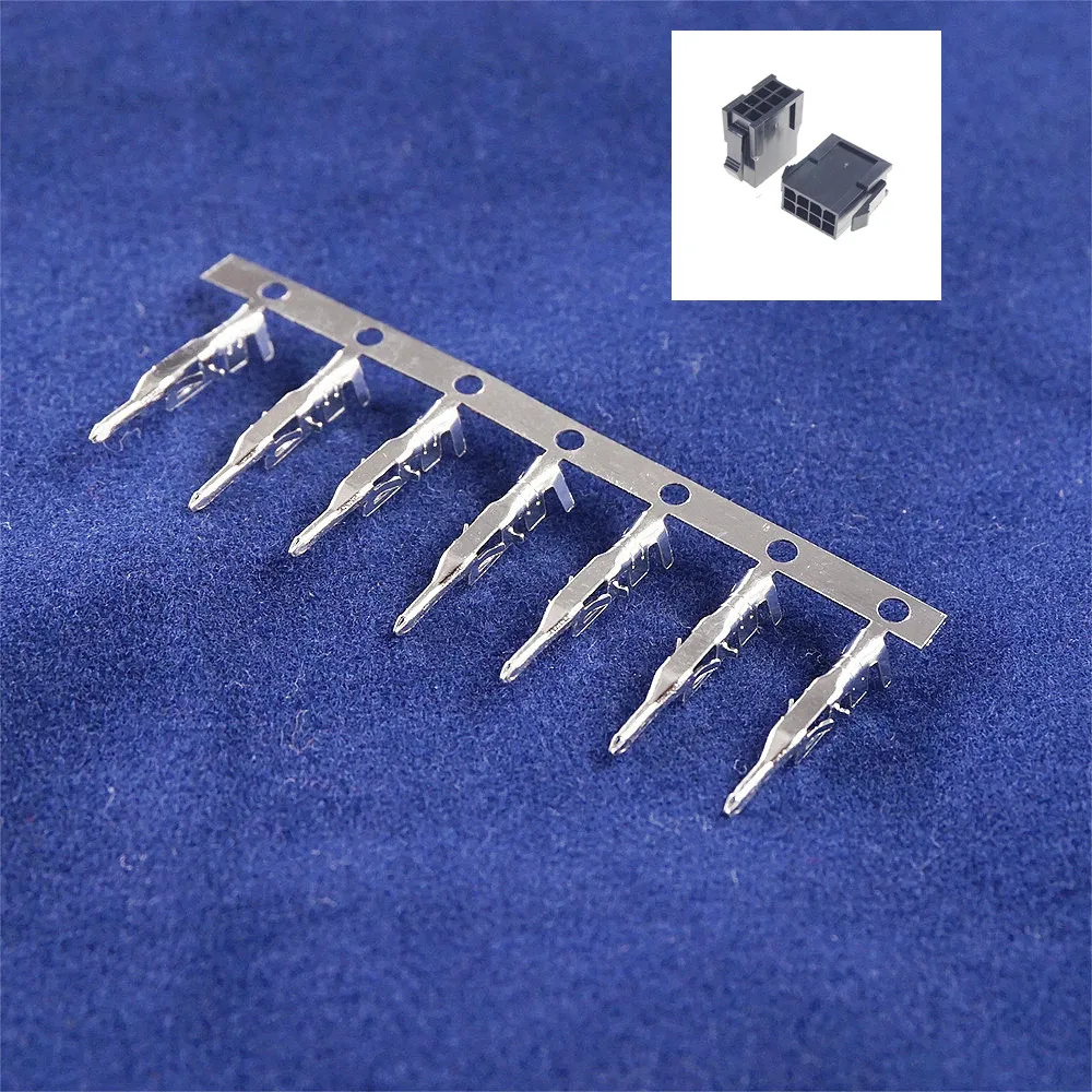 100PCS 3.0 mm Micro-Fit 3.0 Connector Crimp Terminal male Tin (Sn) Plated Phosphor Bronze Contact 20-28 AWG Cross 43031