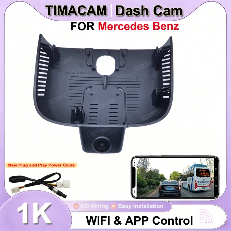 TIMACAM HD 1080P Wifi Dash Cam for Mercedes GLB x247 B Class w247 For Mercedes EQA EQB A Class w177 GLA H247 Car Dvr Dash Cam