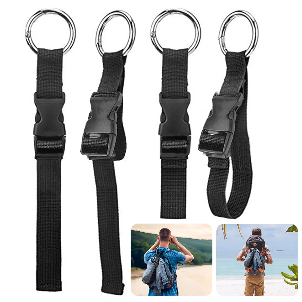 1-10PC Portable Luggage Strap with Release Buckle Backpack Jackets Gripper Anti-Theft Suitcase Carrier Strap Outdoor Small Tools