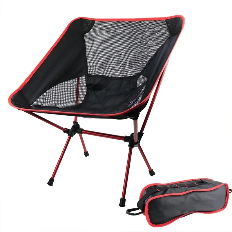 Outdoor Folding Chair Moon Chair Camping Camping Folding Chair Portable Lazy Back Chair Light Aluminum