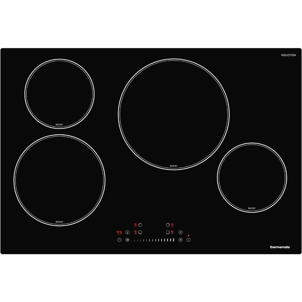 

ooktop, 6500W Built in Induction Stove Top with 4 Boost Burner, ETL & FCC Certified Electric Cookt