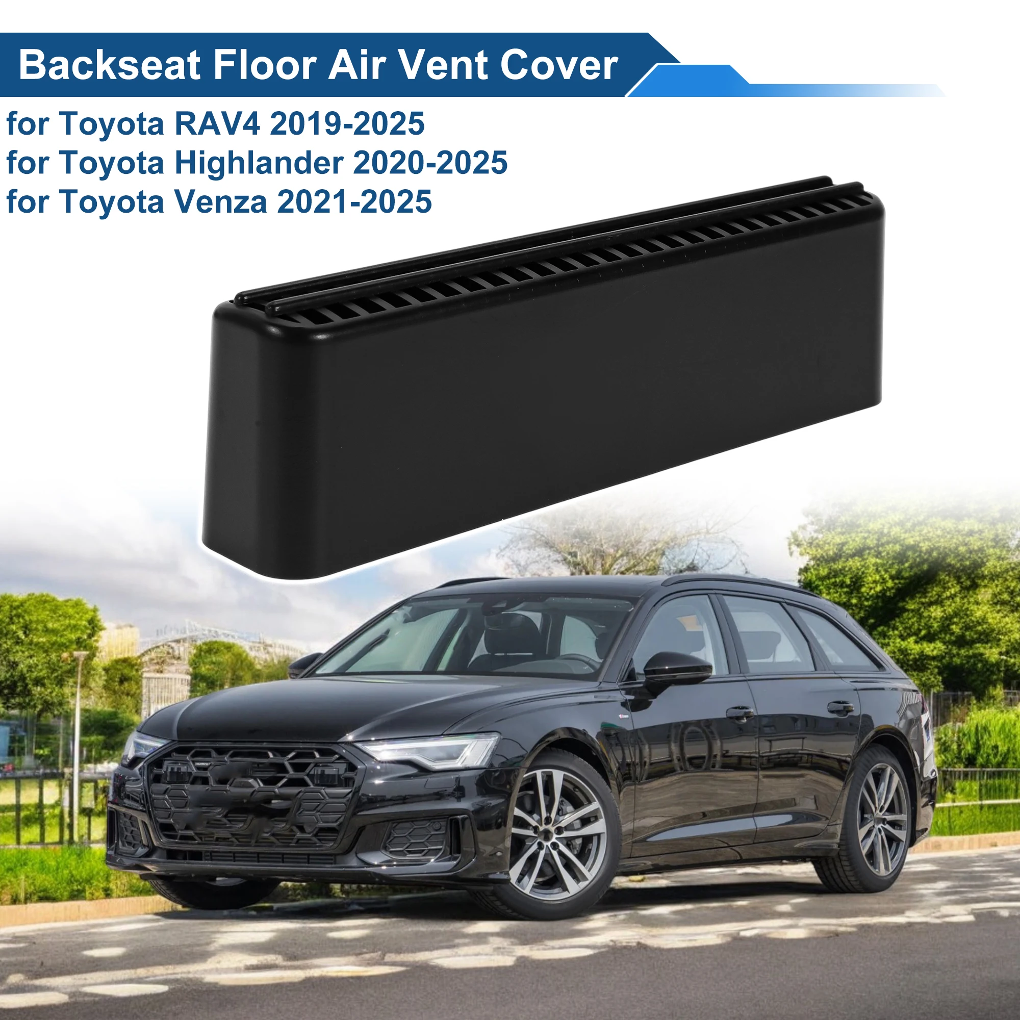 UXCELL غطاء حماية منفذ الهواء تحت المقعد لتويوتا RAV4 2019-2025 المقاعد الخلفية 2 قطعة #3