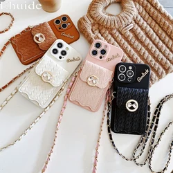 Metal Leather Strap Case for Xiaomi Redmi Note 14 13 12 14C 13C 15 Mi 14T 15T Stand Crossbody Lanyard Woven Wallet Diamond Cover