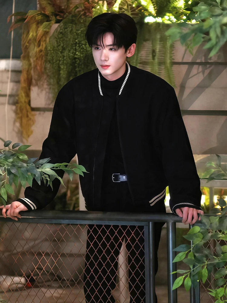 

Белая мужская куртка Jingting: весенне-осенний корейский бейсбольный костюм, верхняя одежда для молодежи, уличная одежда для активного отдыха