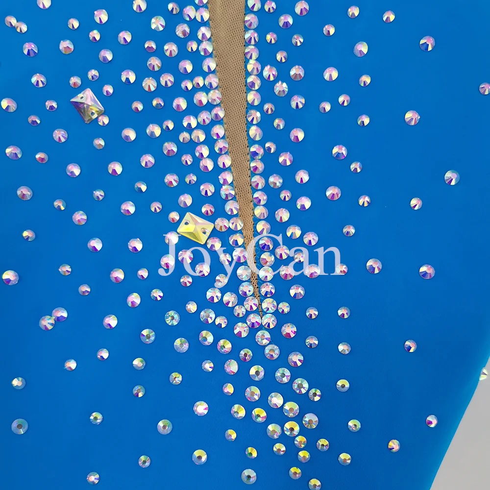 JoyCan-ثياب جمباز سبانديكس أنيقة للنساء والفتيات ، أزرق ، ملابس رقص للمنافسة