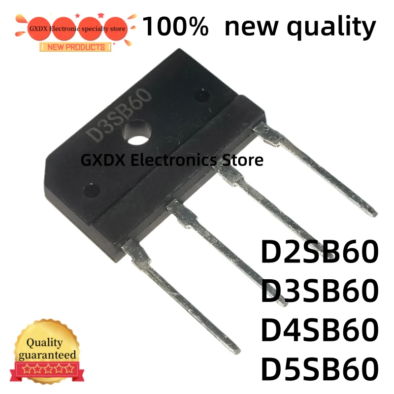 5-10-20Pcs 100% new D2SB60 D3SB60 D4SB60 D5SB60 D2SBA60 D3SBA60 D4SBA60 D5SBA60 ZIP-4 rectifier bridge in stock