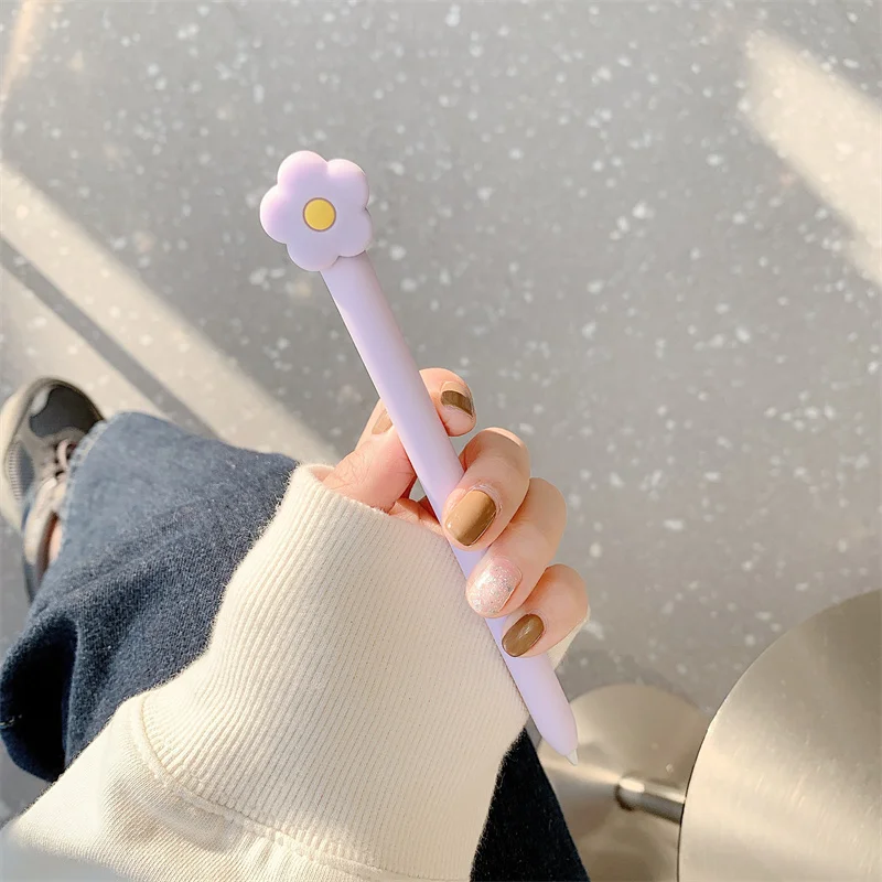 실리콘 연필 케이스 Apple Pencil 1세대 또는 2세대 또는 연필 USB-C 또는 연필 프로용 귀여운 태블릿 스타일러스 보호 커버