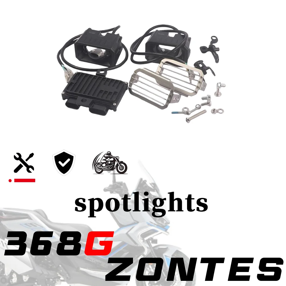 

Для мотоцикла ZONTES 368G, модернизированный прожектор, вспомогательный светильник, прожектор дальнего света 368G, линзы, уличный фонарь, оригинальные детали