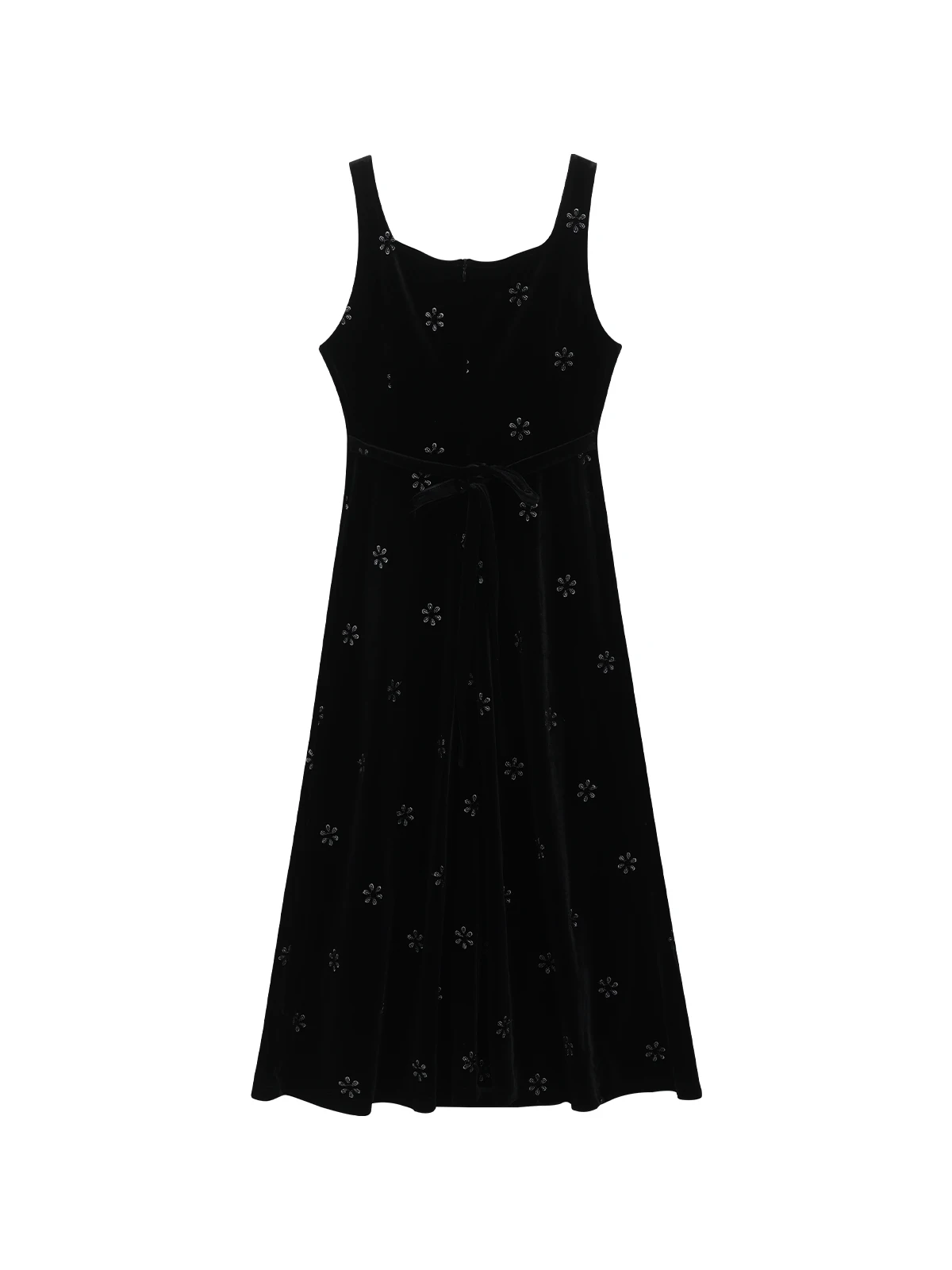 

ALXNAN French Temperament Dresses for Women Delicacy Embroidery Printing 2024 Fall Female Basics Commuter Tank Dress QYM002269