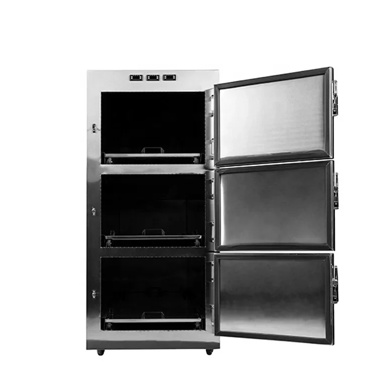 YSSTG0103B Medical Stainless Steel Hospital Mortuary Fridge 3 Bodies Morgue Freezer