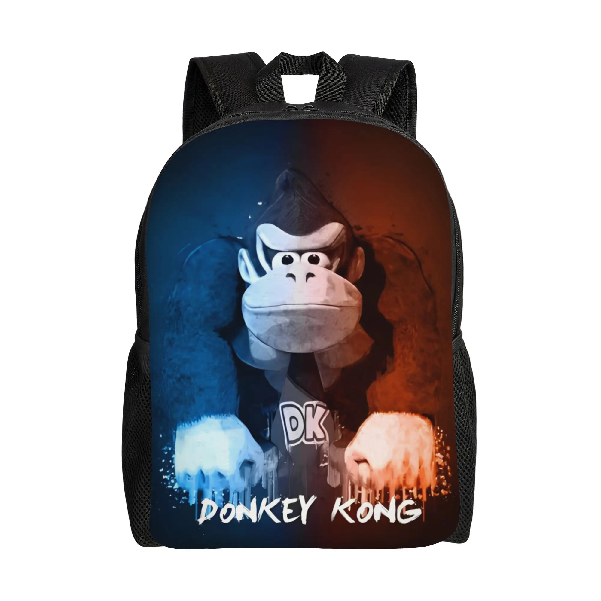 

Рюкзак для мужчин и женщин с изображением Donkey Kong, модный, для старшей школы, деловой, повседневный, для ноутбука, спортивная сумка через плечо