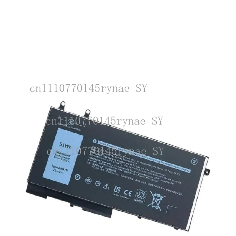 

Аккумулятор для ноутбука 11.4V 51Wh R8D7N для DELL Latitude 5400 5500 Precision 3540 Inspiron 7590 7591 7791 2-в-1