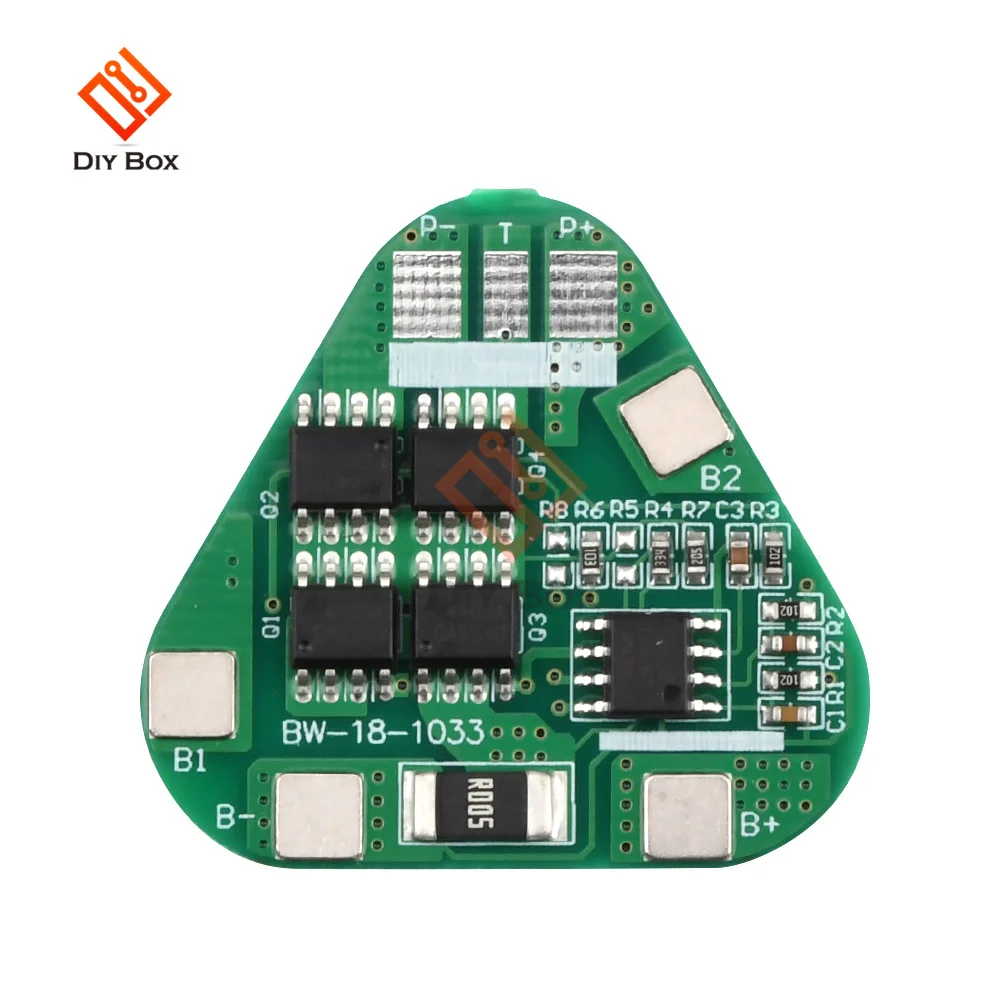 3S 4A Li-ion Li-Po Cylindryczny pryzmatyczny akumulator litowo-polimerowy 3-ogniwowa płytka modułu PCB Zabezpieczenie przed przeładowaniem przed