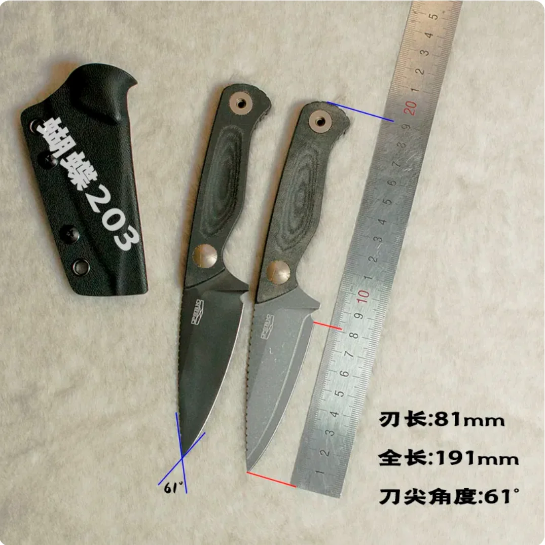 PSRK HD203 knife BG42 or PM115 blade Micarta handle fixed knife outdoor camping tool survival knife utility EDC tool