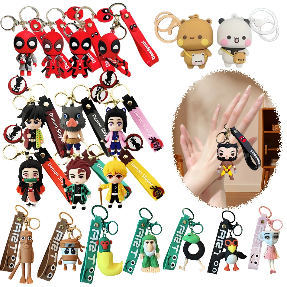 جديد الإيطالية Brainrot الحيوانات سلاسل المفاتيح للملحقات مضحك سيجما Skibidi Rizz القط سخيف ميمي Keyrings المشجعين الأصدقاء الهدايا