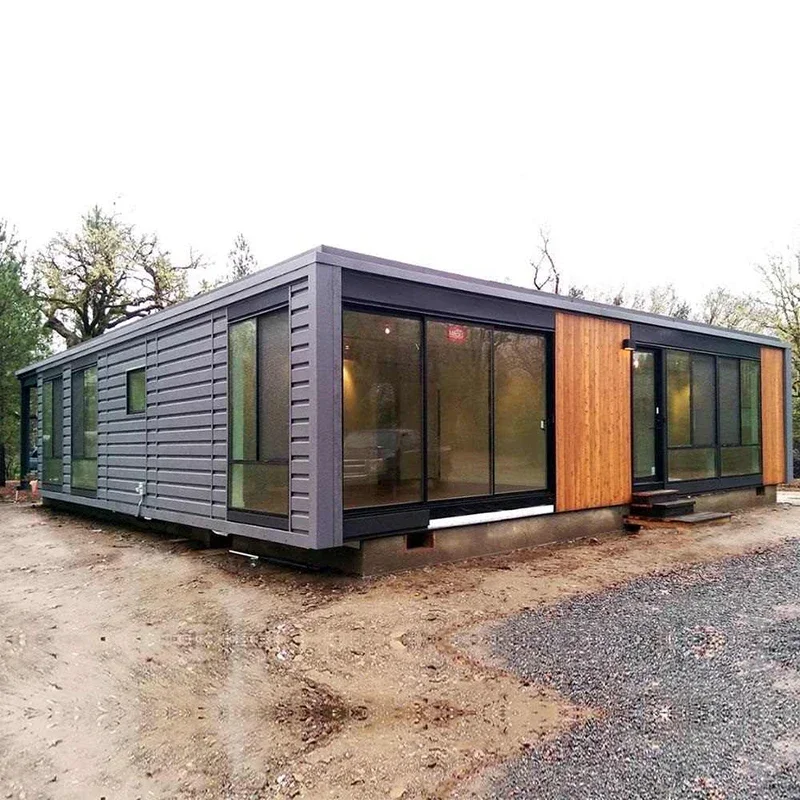 20 Ft Flat Pack Shipping Container Two Bedroom Prefab Container House