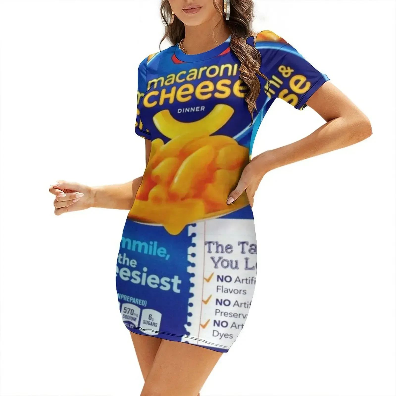 craft macaroni & cheese design Short-Sleeved Dress wedding dresses for woman evening dresses women luxury dresses