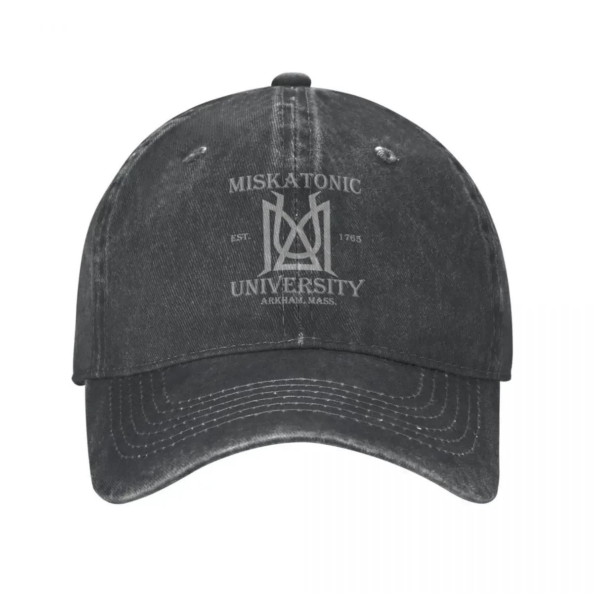 Miskatonic University Lovecraft Men Women Baseball Caps Distressed Denim Caps Hat Fashion Outdoor Activities Sun Cap