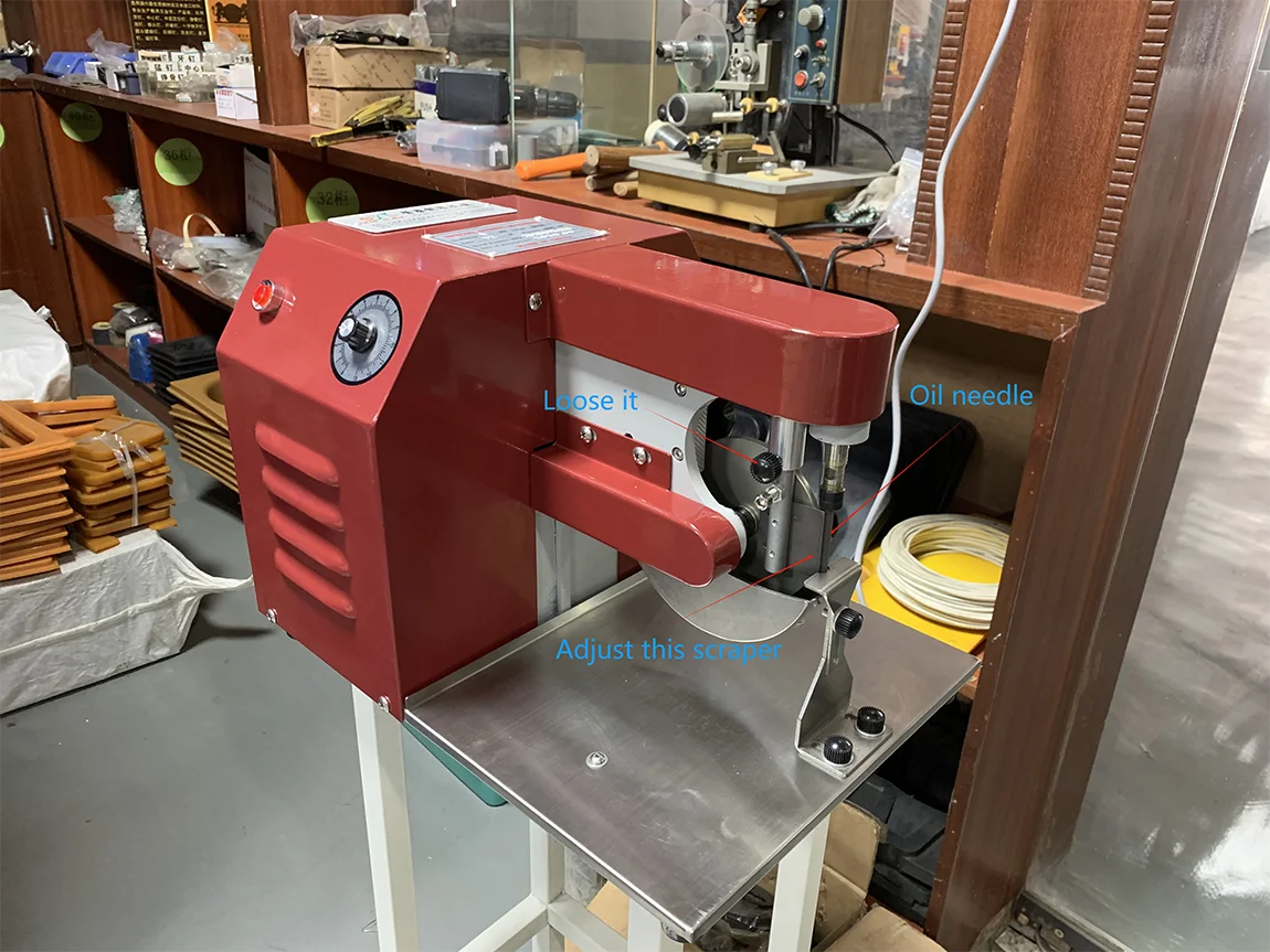 Produto-Máquina semiautomática para colorir bordas de cinto, bolsa de sapato de couro, máquina de pintura de bordas