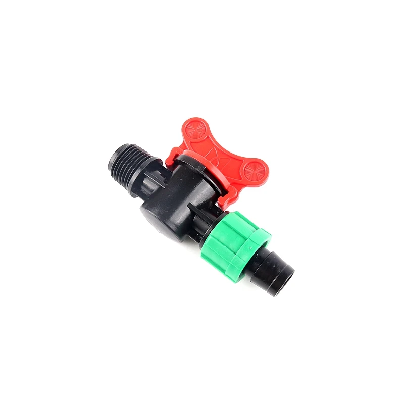 2~100pcs 16mm Micro Irrigation Drip Tape Male Thread Valve Connector Soaker Greenhouse Watering Patch Tape Hose End Cap Joints