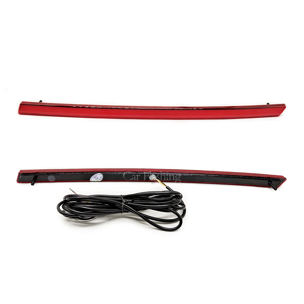 Rear Bumper Tail Light Red LED Reflector Brake Lamp Warning Turn Signal