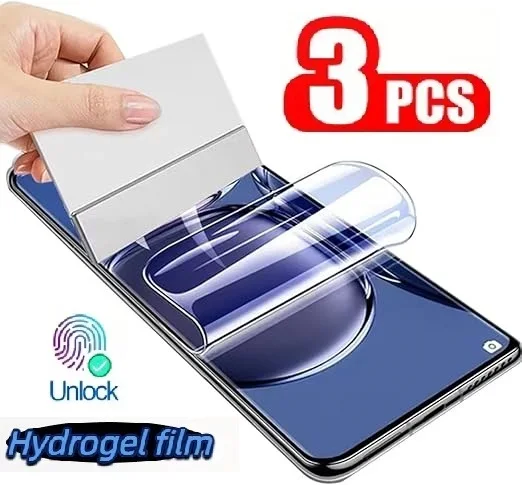 3Pcs Hydrogel Film For Motorola Moto G86 G57 G06 G15 Power Screen Protector For G24 G35 G55 G45 G56 G96 5G