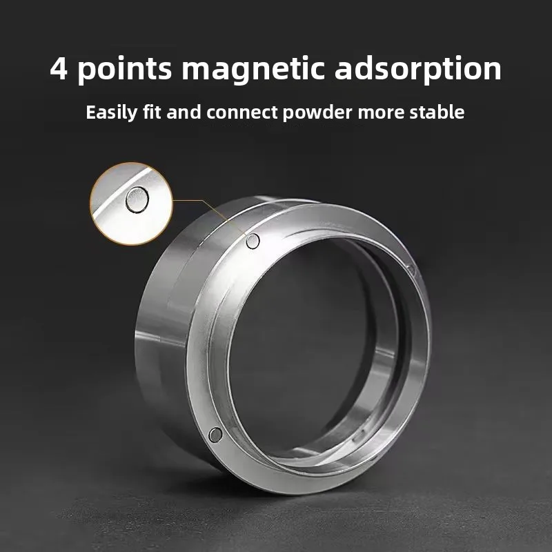 حلقة جرعات القهوة قمع جرعات الإسبريسو 51 مللي متر 53 مللي متر 58 مللي متر مغناطيسي لـ Delonghi Breville E61 Portafilter Barista Tool ملحقاتها #3