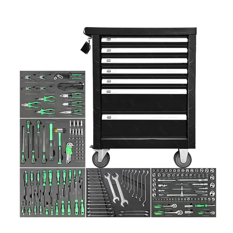 181PCS Germany Tools With Trolley Cabinet for Auto Repair