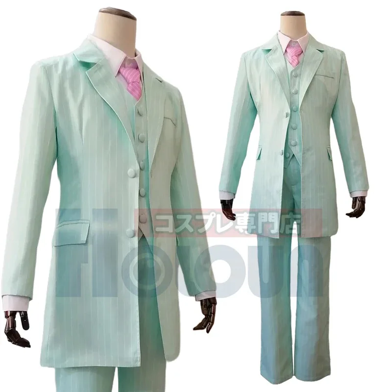

HOLOUN Tokyo Anime Cosplay Costume Bonten Rindo Haitani Ran Haitan Blue Green Suit Casual Wearing Halloween Christmas