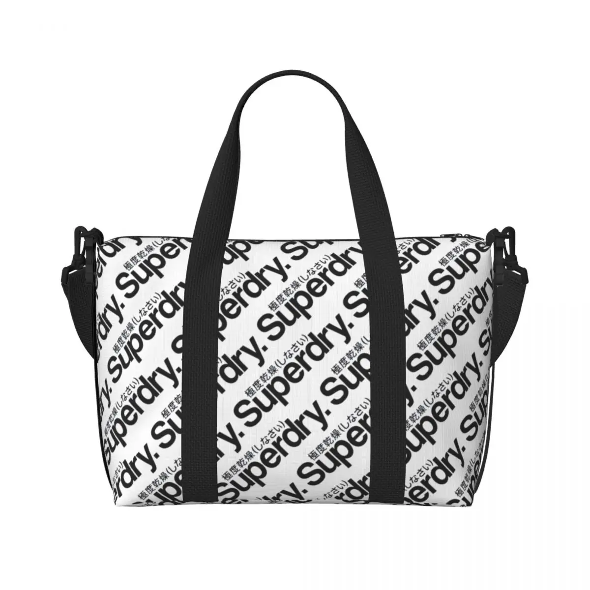 Custom Superdrys Fashion Grocery Tote Shopping Bags Women Big Capacity Beach Gym Travel Bags