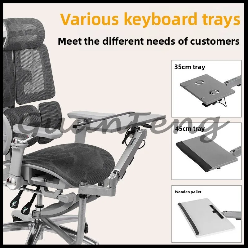 Air Pressure Lifting Ergonomic Laptop Holder Hovering Retractable Keyboard Mouse Support Bracket for Office Gaming Use
