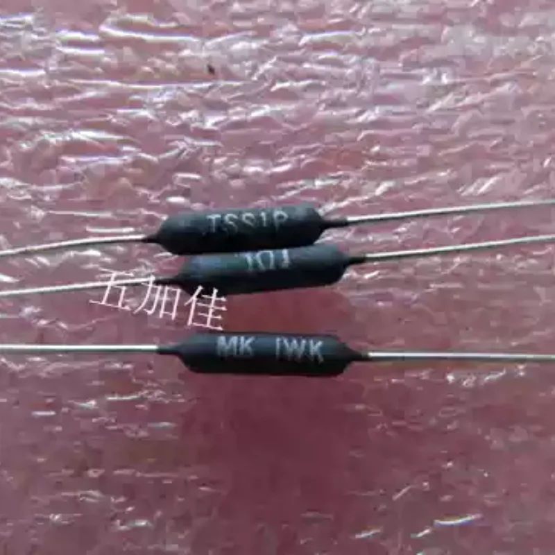 10-100pcs TSS1P 1W 1 Ω 1R 5% MK1WK US copper pin causes wire winding resistance burning