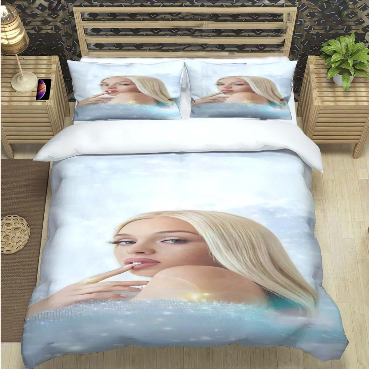 Fashion Spain Hot Female Singer B-bad G-Gyal Print Bedding Set Duvet Cover Comforter Bed  Youth Kids Girl Boys Luxury Gift