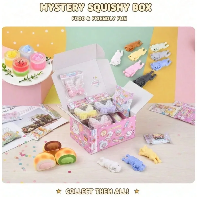 

Surprise Pick Squishy Mystery Box – 3 Independent Random Pulls (Min. 2 Guaranteed) Blind Bag Stress Relief Toy Set