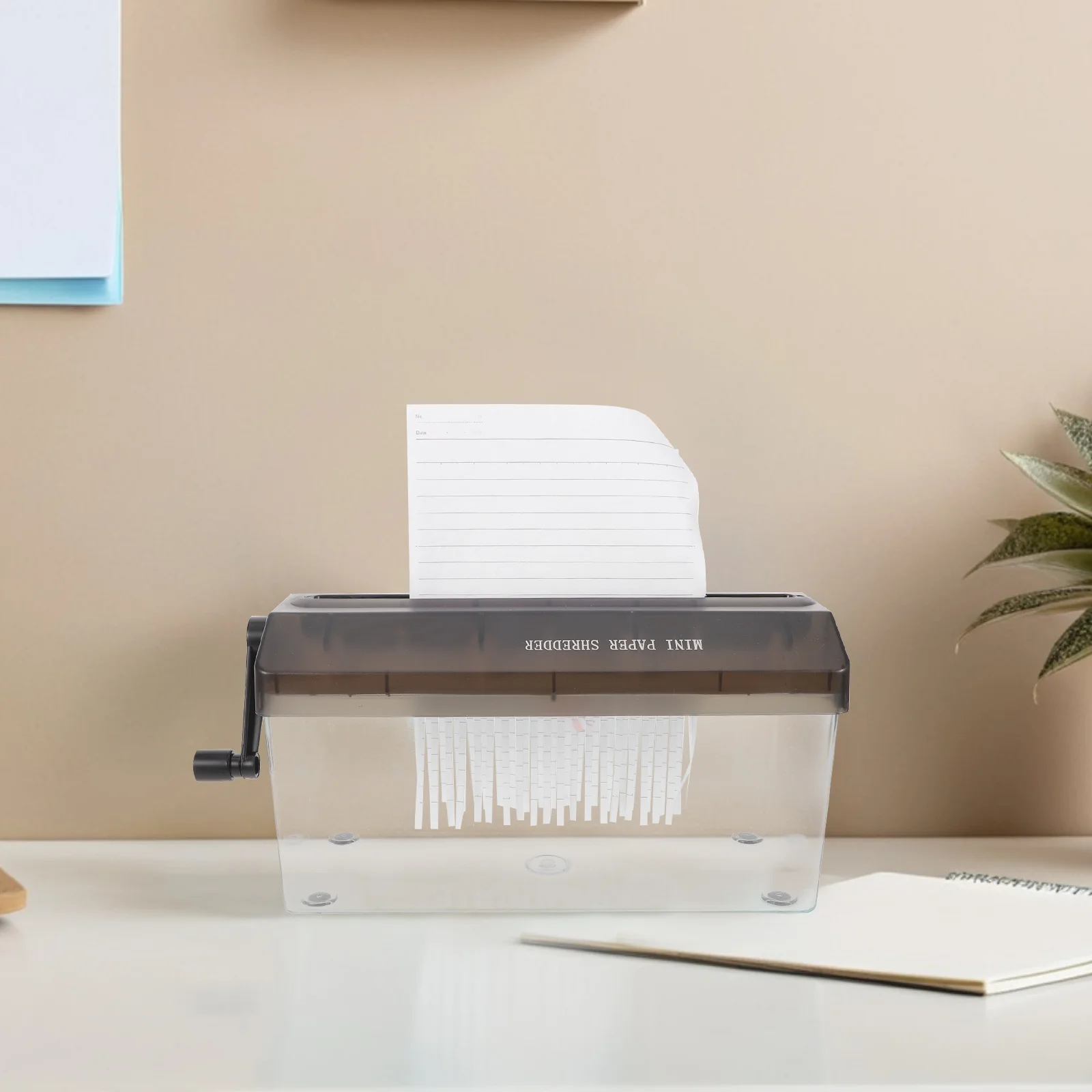 آلة تقطيع الورق اليدوية الصغيرة المحمولة A4 لسطح المكتب للمنزل والمكتب والمدرسة وتدمير المستندات الآمنة #1