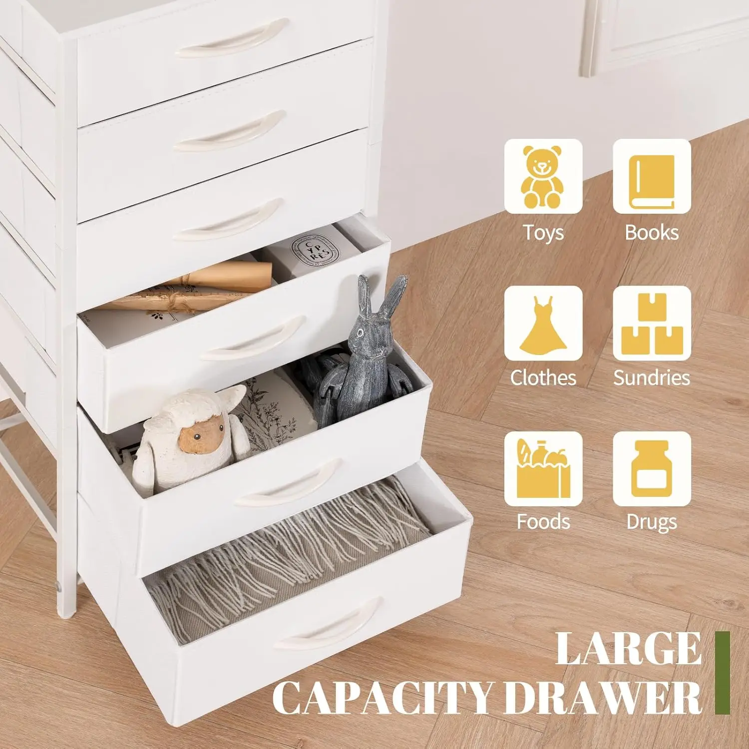 

Yoobure Tall Nightstand For Bedroom, Night Stand Side Table For Small Space, End Table For Dorm, Dressers & Chests Of Drawers,