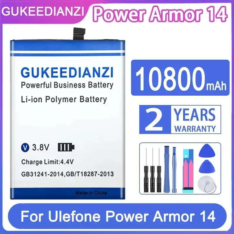 

Аккумулятор мобильного телефона для Ulefone Power Armor 14 3097, высокоэффективный, 10800 мАч, высокая емкость