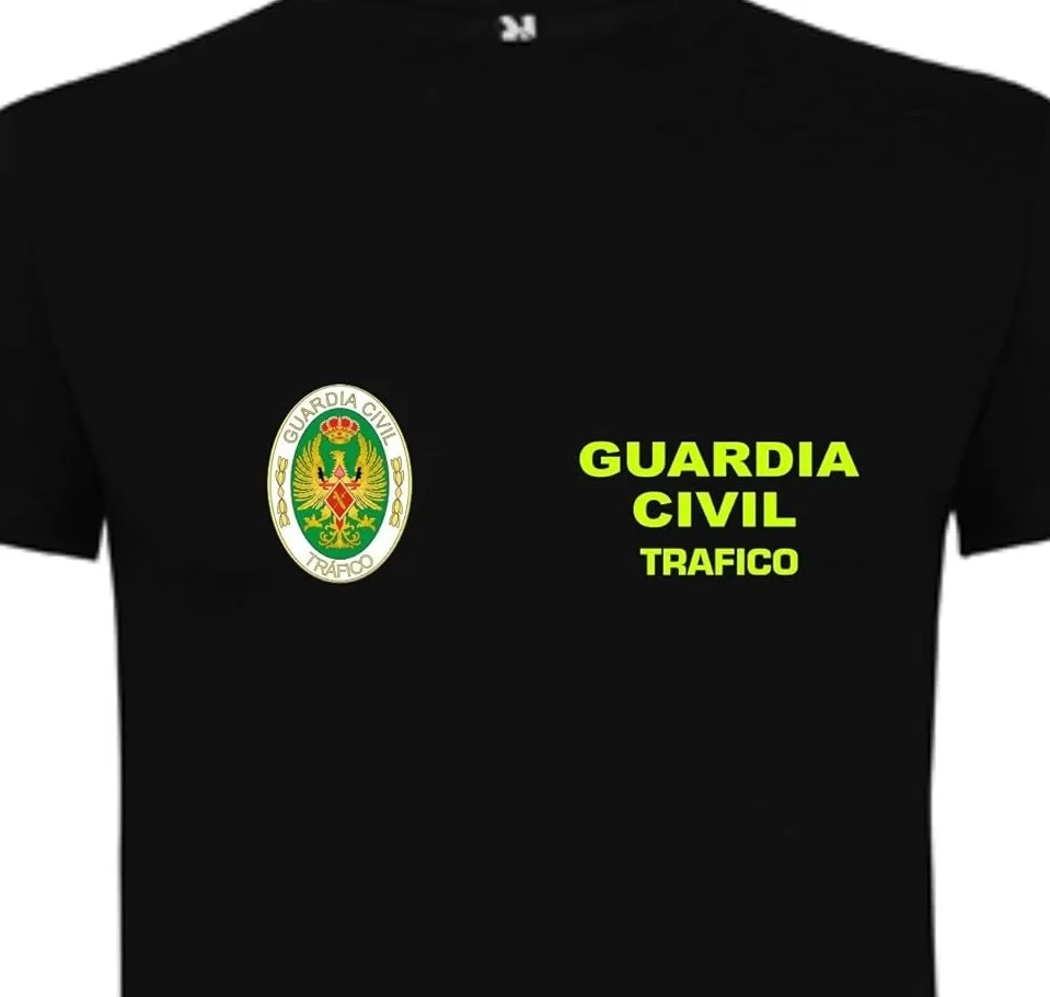 Camiseta Guardia Civil Trafico Spain Military Men T-Shirt Short Sleeve Casual 100% Cotton T Shirts