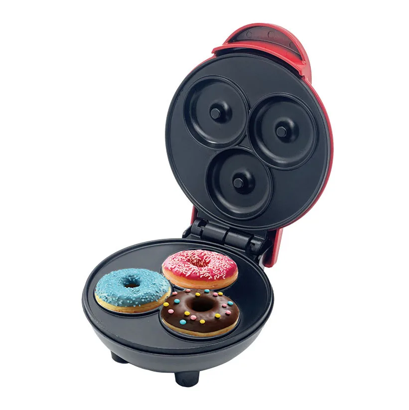 

Cross-border US standard 110V donut machine Breakfast machine Three-piece donut 3-hole donut cake