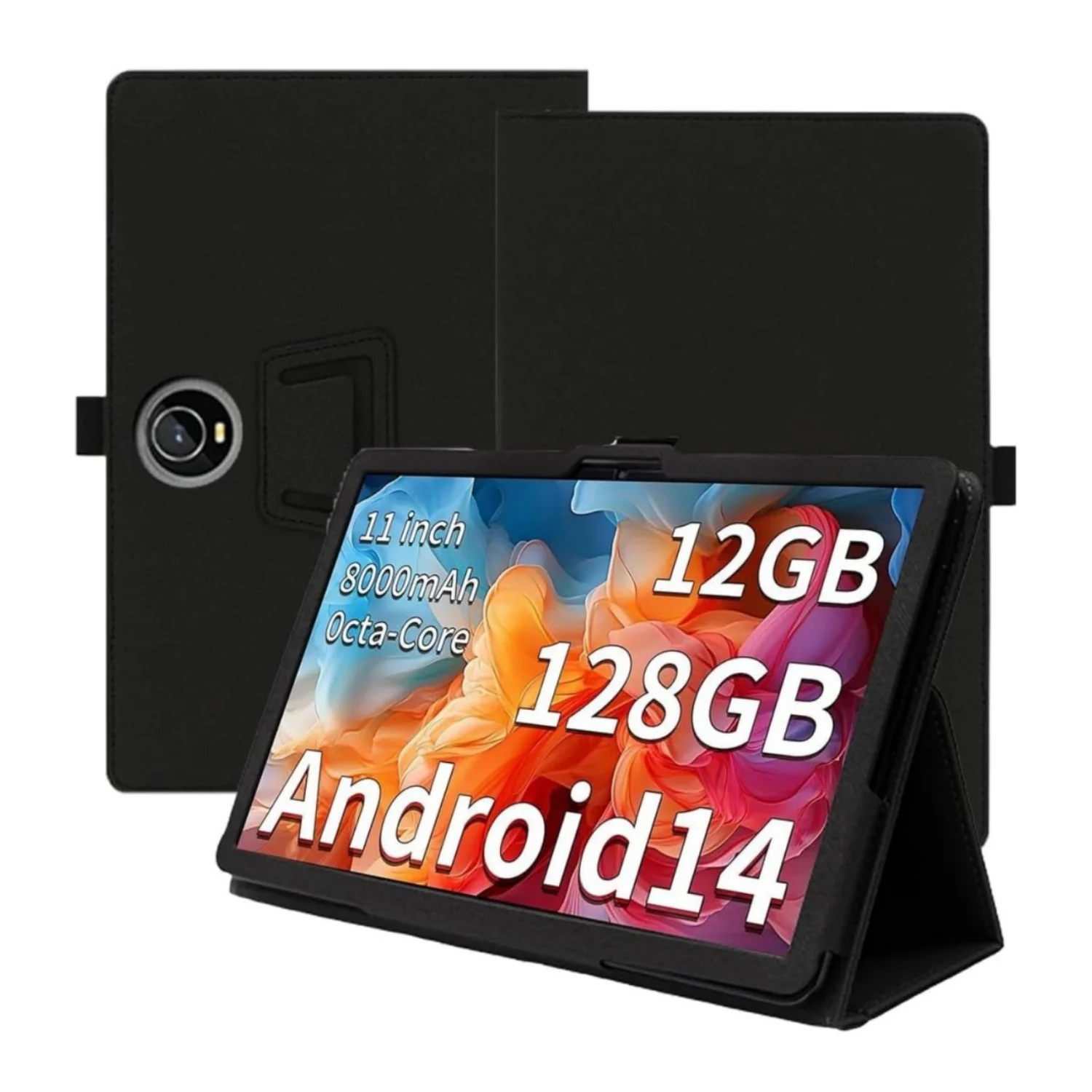 

Flip Case for COLORROOM C5 11" 2024 Folio Stand Pu Leather Cover with Hand Strap for TUOHAITIME K10/JIKOCXN C5/Aiprotablet C5