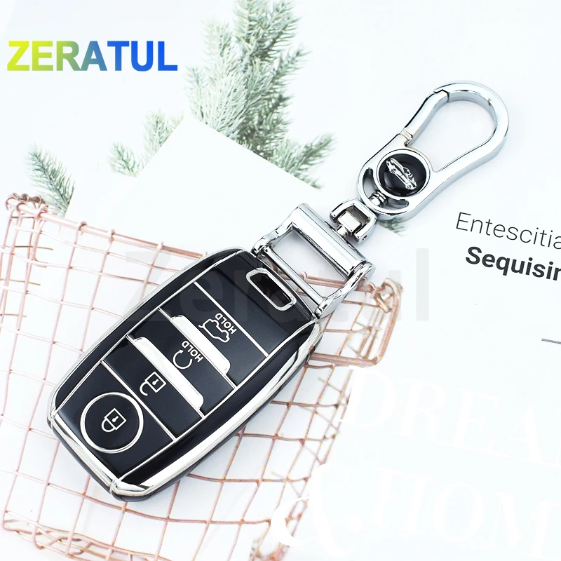 3 4 Tasten für Kia Rio 5 Sportage Ceed Cerato K3 K4 K5 Sorento Optima Picanto Soul Forte TPU Auto Remote Key Case Cover Shell